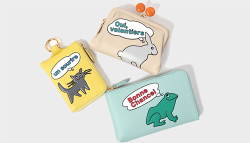 ESSENCE OF POISON がま口二つ折り財布 牛革 KIR-3321