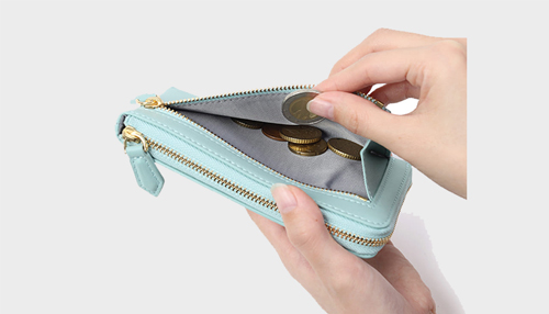 ESSENCE OF POISON L字ファスナースリムウォレット 牛革 KIR-3322