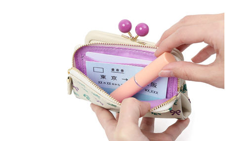 ESSENCE OF POISON がま口二つ折り財布 牛革 KPO-3312