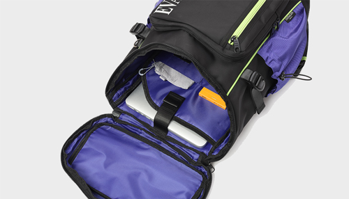 【【エヴァンゲリオンコラボ】 MOUSTACHE マチ拡張 スクエアリュックサック 24-30L ポリエステル MEV-4007
