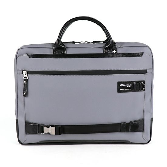 DOUBLES BLACK ブリーフケース コーティングコーデュラポリ×牛革×ターポリン JPA-3007