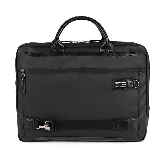 DOUBLES BLACK ブリーフケース コーティングコーデュラポリ×牛革×ターポリン JPA-3007