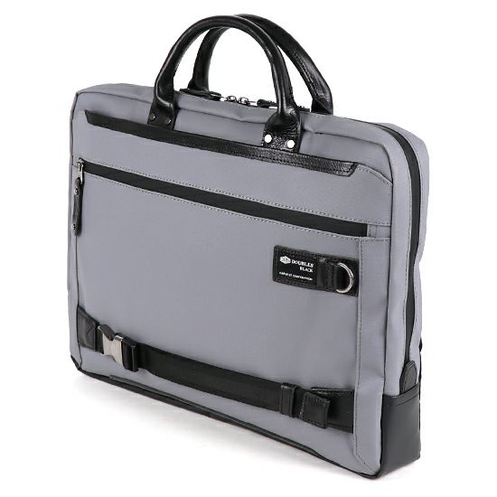 DOUBLES BLACK ブリーフケース コーティングコーデュラポリ×牛革×ターポリン JPA-3007