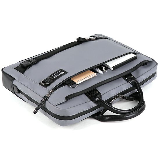 DOUBLES BLACK ブリーフケース コーティングコーデュラポリ×牛革×ターポリン JPA-3007