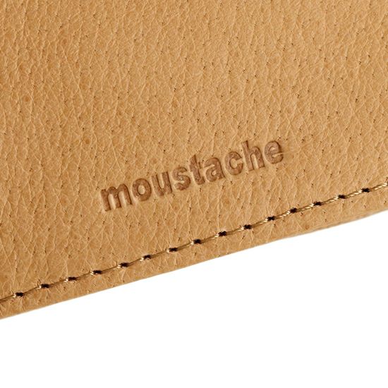 MOUSTACHE 二つ折り財布 バッファロー革×豚革 DBR-5409