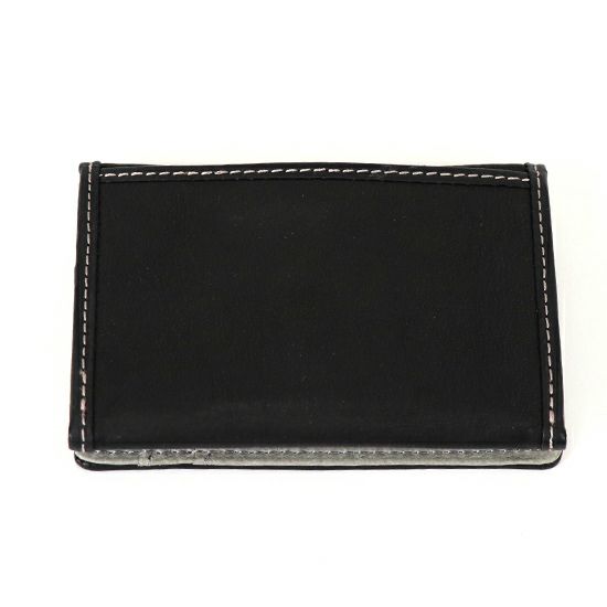 【期間限定価格】黒のレザー名刺入れ 編み込みデザイン 期間限定価格】黒のレザー名刺入れ 編み込みデザイン