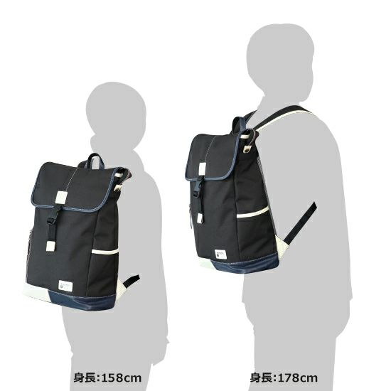 MOUSTACHE リュックサック ポリエステル×合皮 YUQ-5769