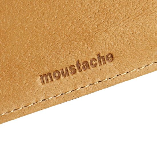 MOUSTACHE 二つ折り財布 バッファロー革×豚革　DBR-5403