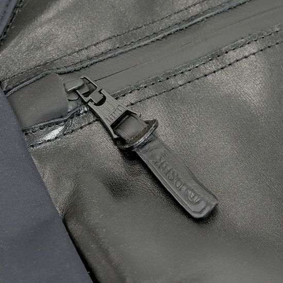 DOUBLES BLACK トート型リュック 防水牛革×CORDURAナイロン