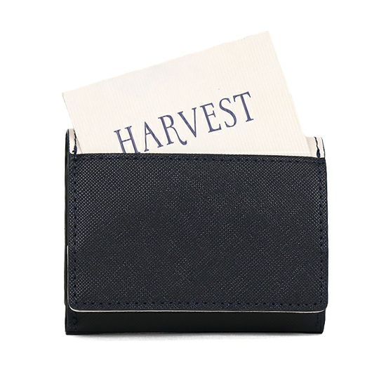 MOUSTACHE ３つ折り札入れ 牛型押し加工×牛革 DSS-4530