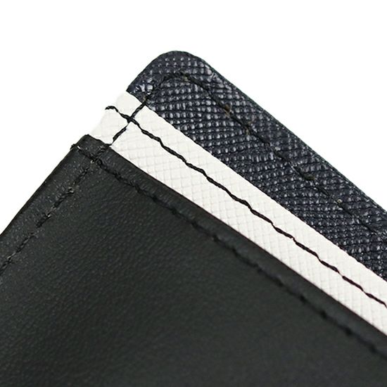 MOUSTACHE ３つ折り札入れ 牛型押し加工×牛革 DSS-4530