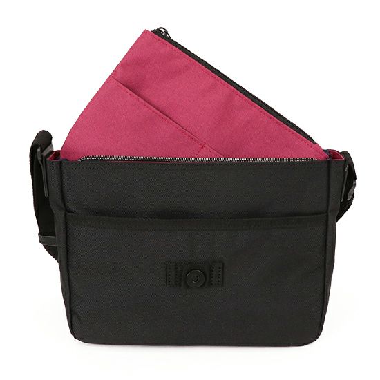 MOUSTACHE ショルダーバッグ 杢調ポリ×合皮 VLP-4644