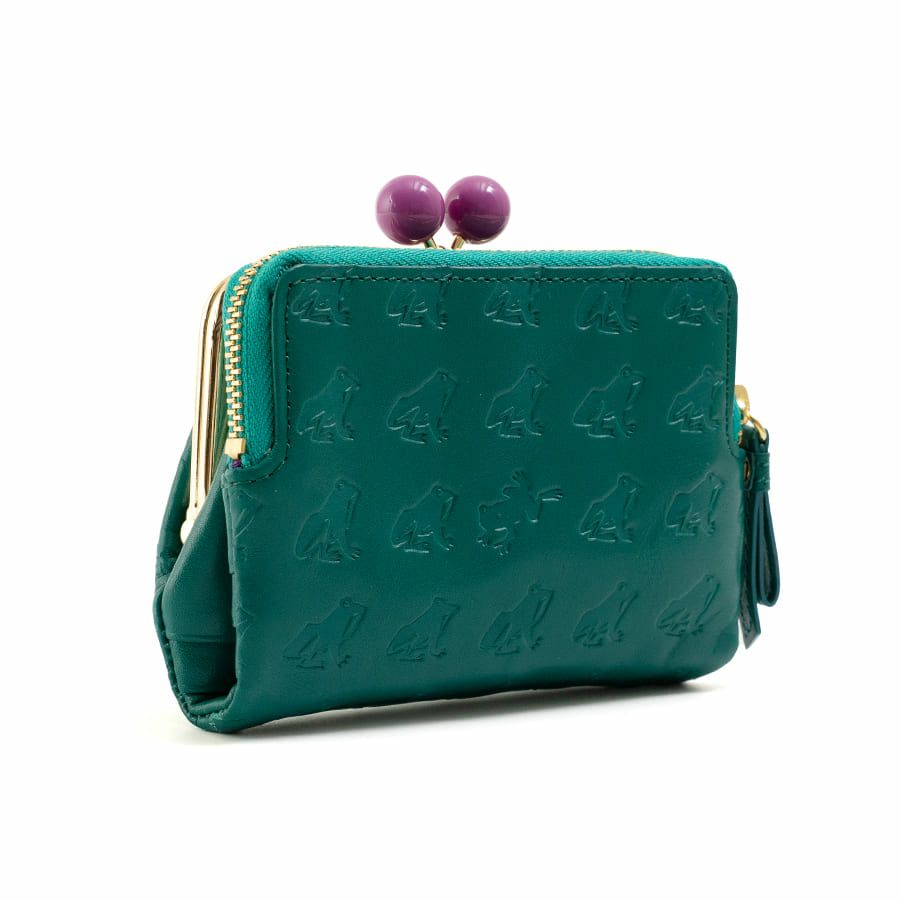 ESSENCE OF POISON がま口二つ折り財布 牛革 DES-3502