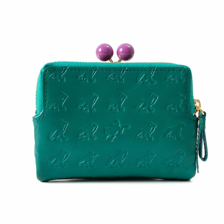 ESSENCE OF POISON がま口二つ折り財布 牛革 DES-3502