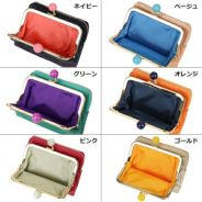 ESSENCE OF POISON がま口二つ折り財布 牛革 DES-3502