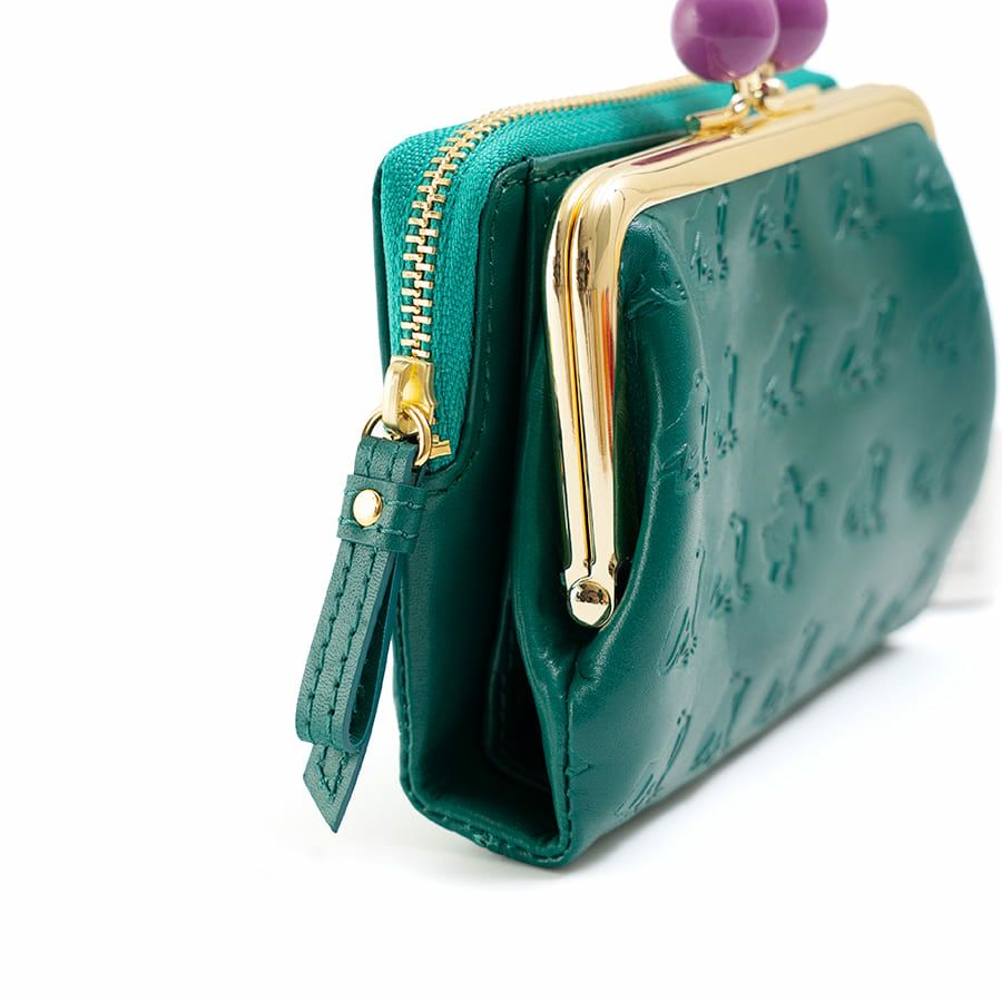 ESSENCE OF POISON がま口二つ折り財布 牛革 DES-3502