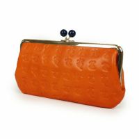ESSENCE OF POISON　がま口　長財布　グリーン　本革　カエル型押し 最高 のファッション - ESSENCE OF POISON がま口 長財布
