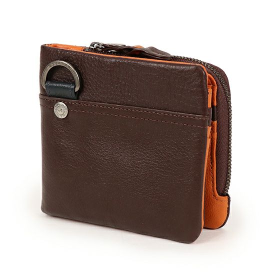 MOUSTACHE 二つ折り財布 牛革 PPH-4119