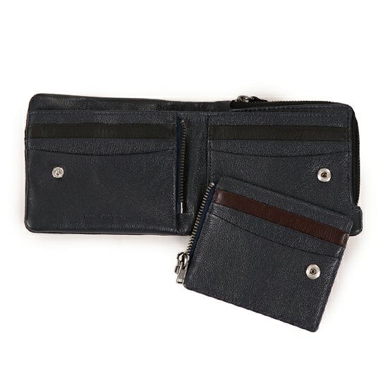 MOUSTACHE 二つ折り財布 牛革 PPH-4119