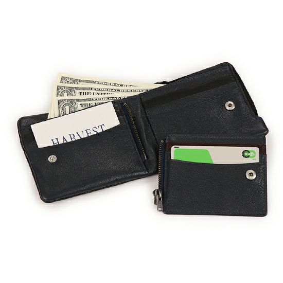 MOUSTACHE 二つ折り財布 牛革 PPH-4119