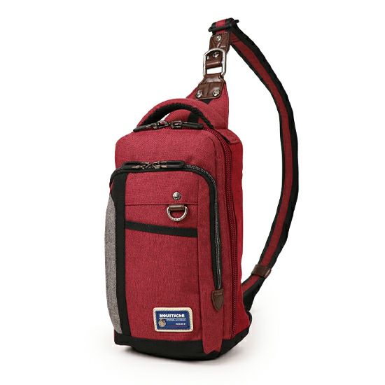 MOUSTACHE ボディバッグ 杢調ポリxヌメ調合皮 MDP-0650 | ハーヴェスト