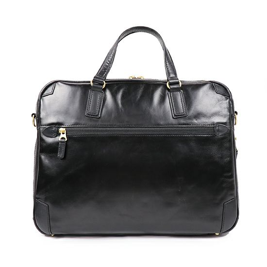 moustache on time ビジネスブリーフ 牛革xイタリアンヌメ革