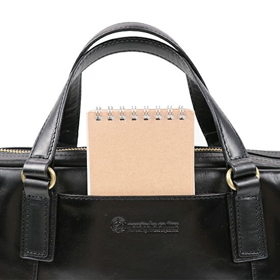 moustache on time ビジネスブリーフ 牛革xイタリアンヌメ革