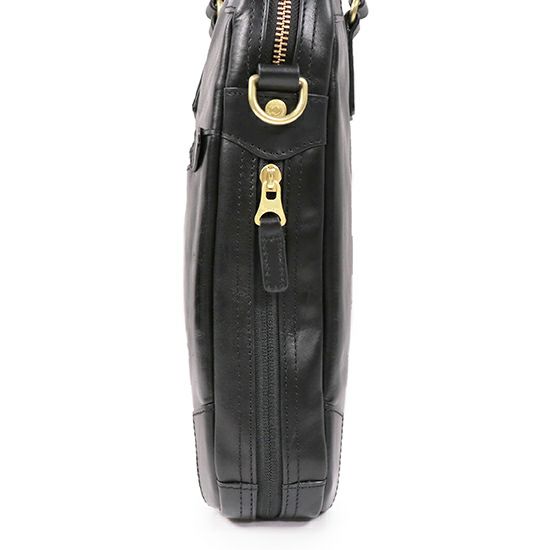 moustache on time ビジネスブリーフ 牛革xイタリアンヌメ革