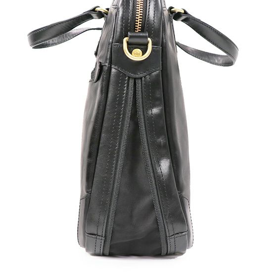 moustache on time ビジネスブリーフ 牛革xイタリアンヌメ革