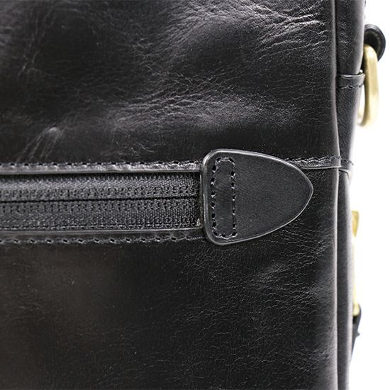 moustache on time ビジネスブリーフ 牛革xイタリアンヌメ革