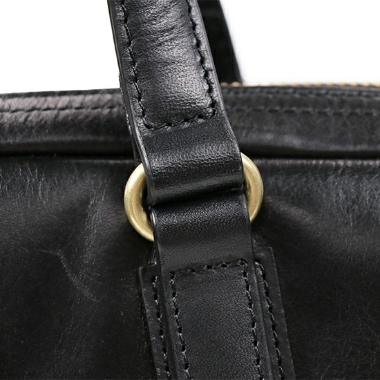 moustache on time ビジネスブリーフ 牛革xイタリアンヌメ革