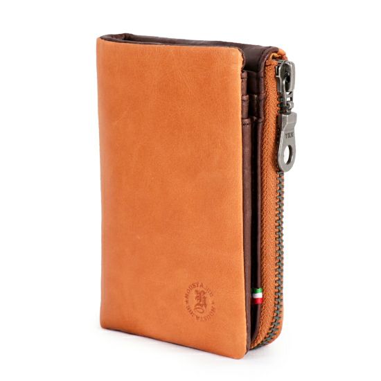 MOUSTACHE L字ファスナー二つ折り財布 イタリアン牛革 KAE-0902