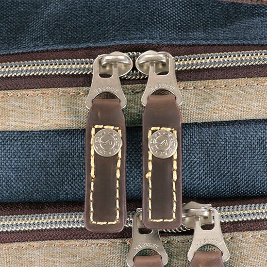 MOUSTACHE 2WAYボディリュック 杢調ポリエステル×白化合皮 JLG-4659