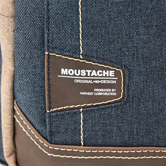 MOUSTACHE 2WAYボディリュック 杢調ポリエステル×白化合皮 JLG-4659