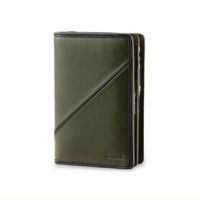 MOUSTACHE コンビ鞣しバッファローレザー ミドル財布 牛革 WPO-0921