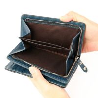 MOUSTACHE コンビ鞣しバッファローレザー ミドル財布 牛革 WPO-0921