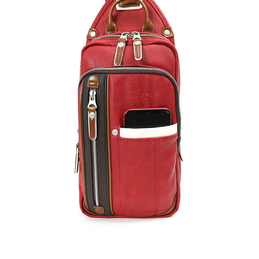 【WEB限定色】 MOUSTACHE ボディバッグ 合皮 YVQ-5985W