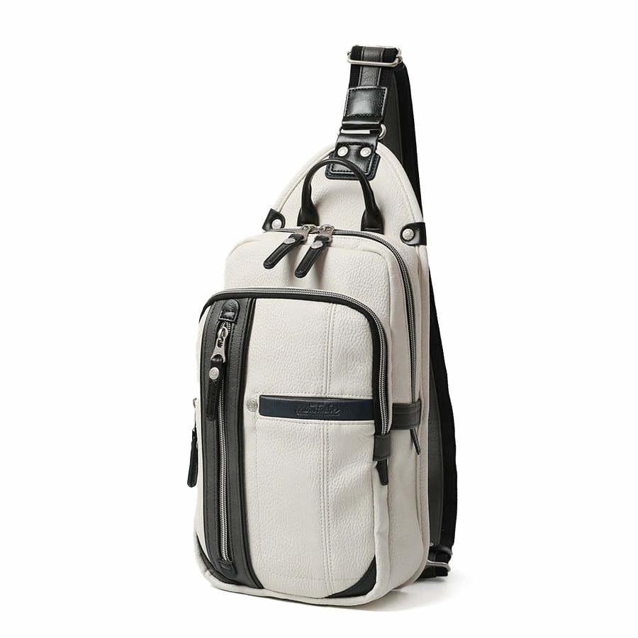 【WEB限定色】 MOUSTACHE ボディバッグ 合皮 YVQ-5985W