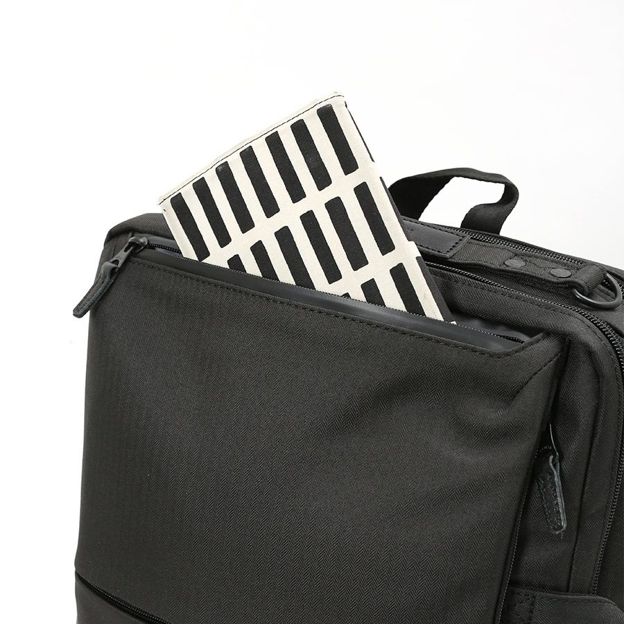 moustache on time 3wayビジネスバッグ 撥水ヘリンボーンポリ×コーティングポリ×牛革 JJT-2068