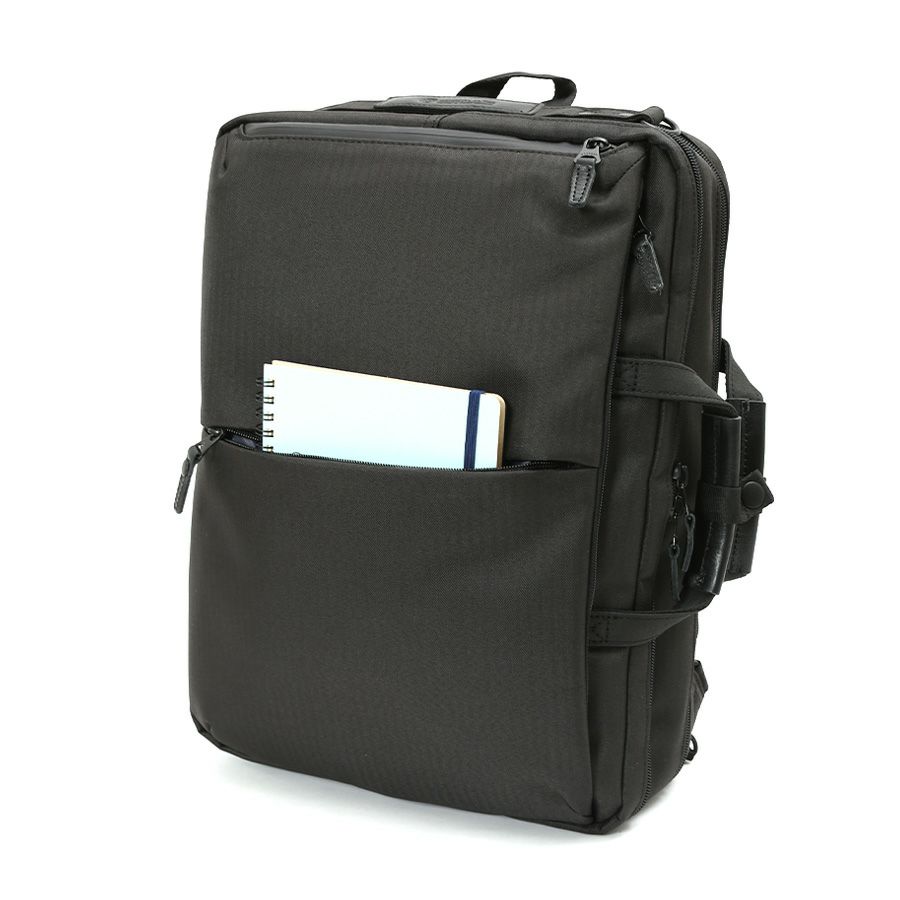 moustache on time 3wayビジネスバッグ 撥水ヘリンボーンポリ×コーティングポリ×牛革 JJT-2068