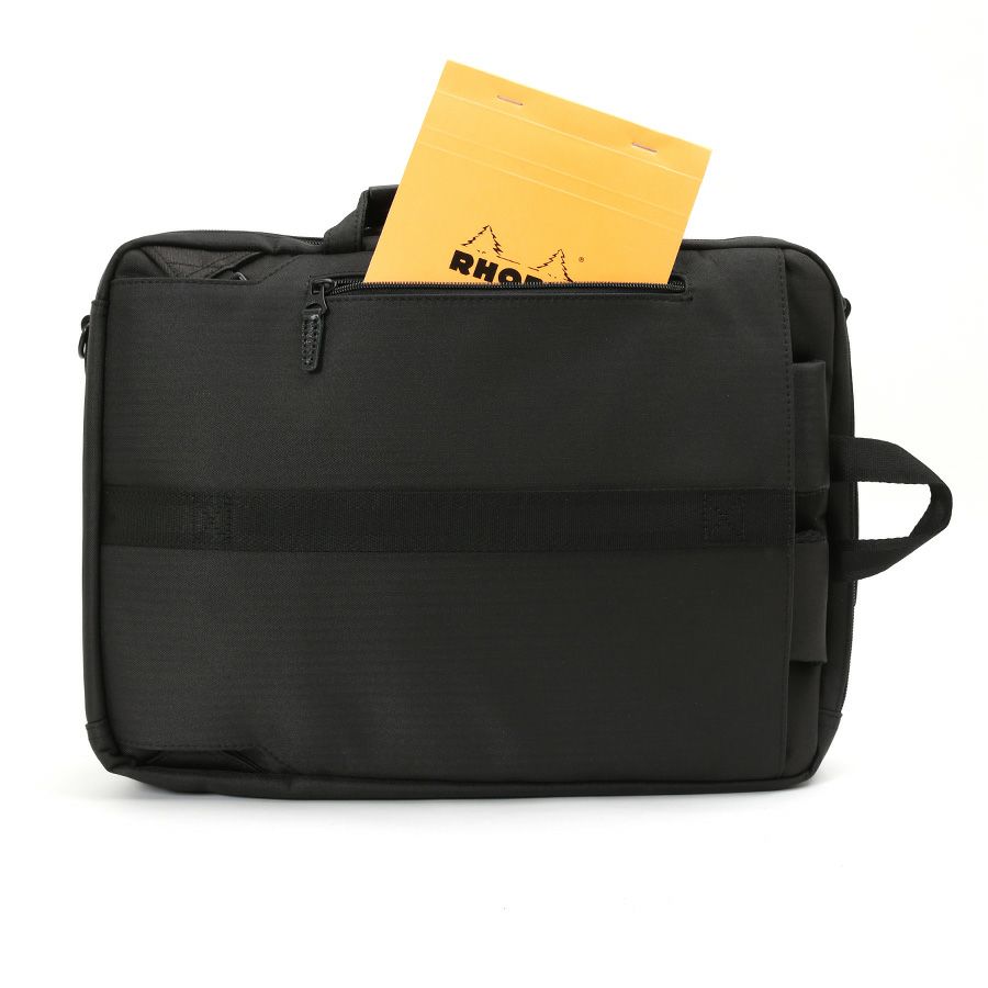 moustache on time 3wayビジネスバッグ 撥水ヘリンボーンポリ×コーティングポリ×牛革 JJT-2068