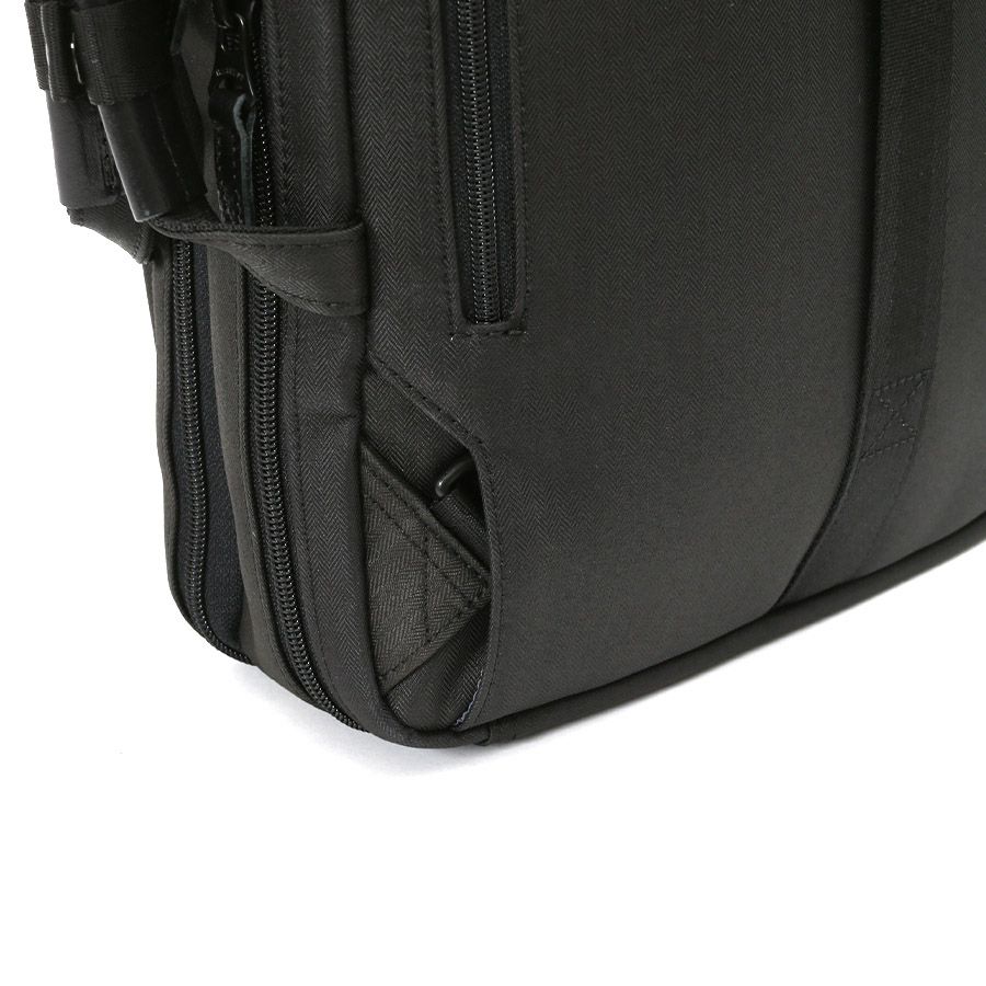 moustache on time 3wayビジネスバッグ 撥水ヘリンボーンポリ×コーティングポリ×牛革 JJT-2068