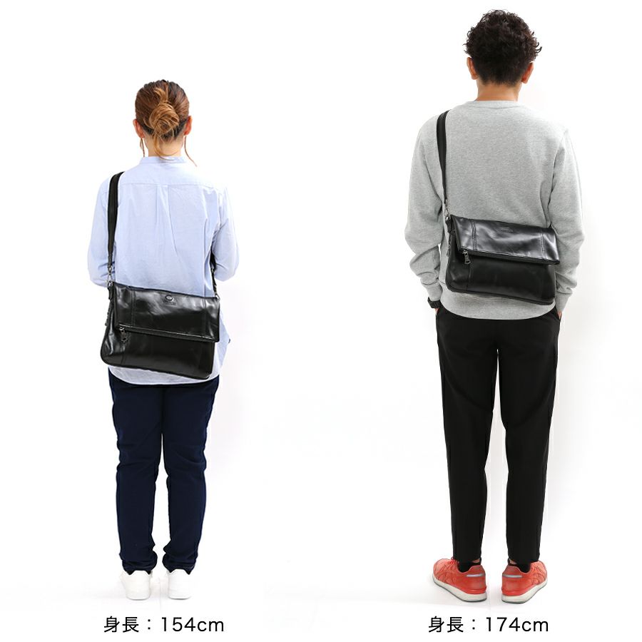 DOUBLES エキスパンダブル口折ショルダー 牛革×イタリアンヌメ牛革 BCH-7368 | ハーヴェスト オフィシャルショップ