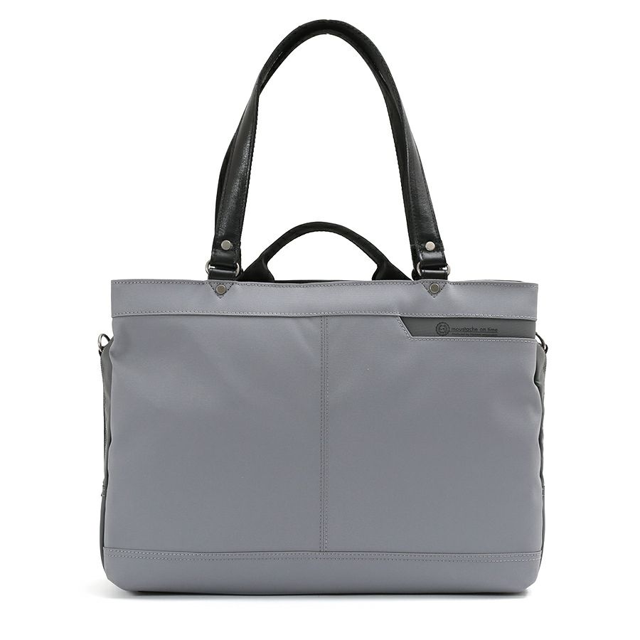 moustache on time ダブルハンドル３層トートブリーフバッグ Corduraコーティングポリ×牛革 JDF-2710