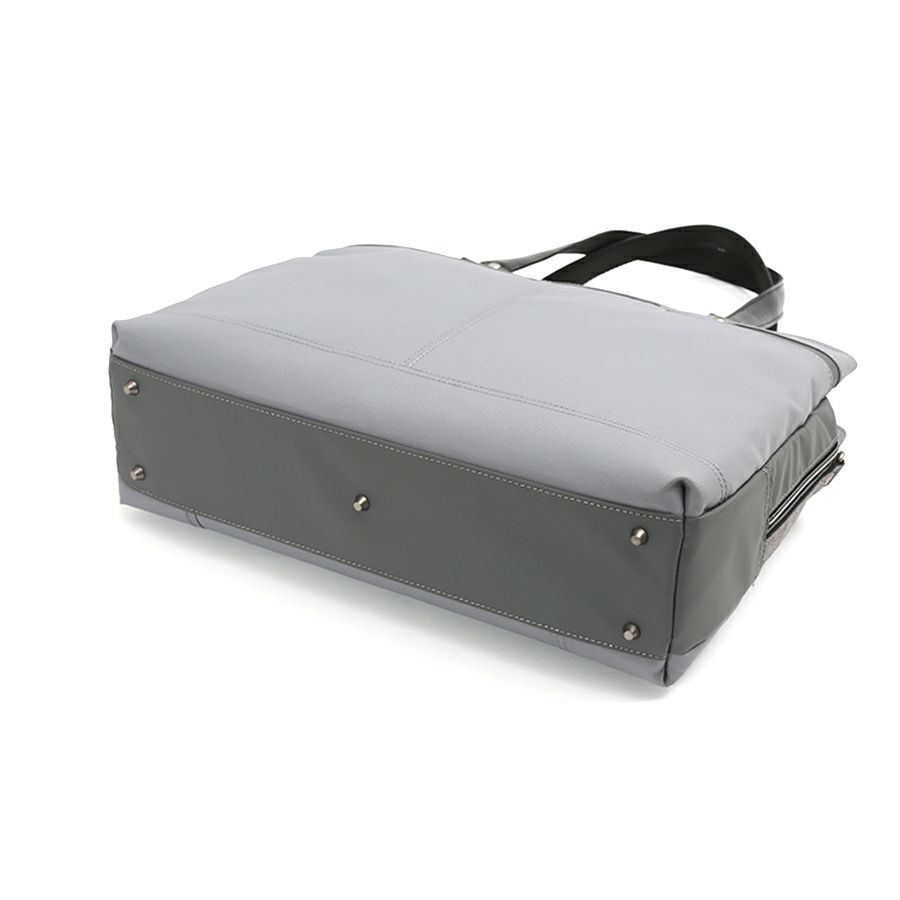 moustache on time ダブルハンドル３層トートブリーフバッグ Corduraコーティングポリ×牛革 JDF-2710