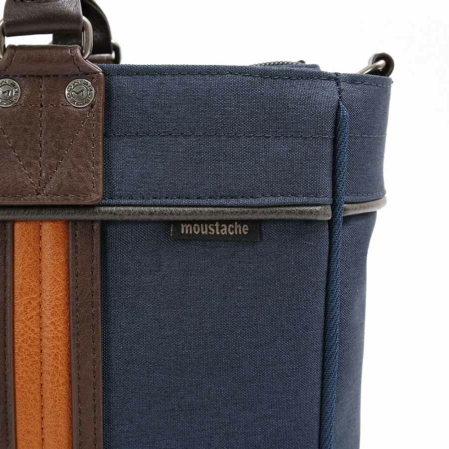 moustache on time 2WAYブリーフトート 杢調ポリ×合皮×牛革 JHZ-2720