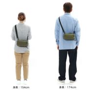 公式】 MOUSTACHE 2層式3wayショルダーバッグ 撥水ポリ×撥水