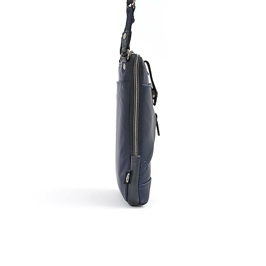 公式】 DOUBLES 薄マチショルダーポーチ イタリアンソフト牛革x牛革xナイロン JMO-7453 ハーヴェスト オフィシャルショップ