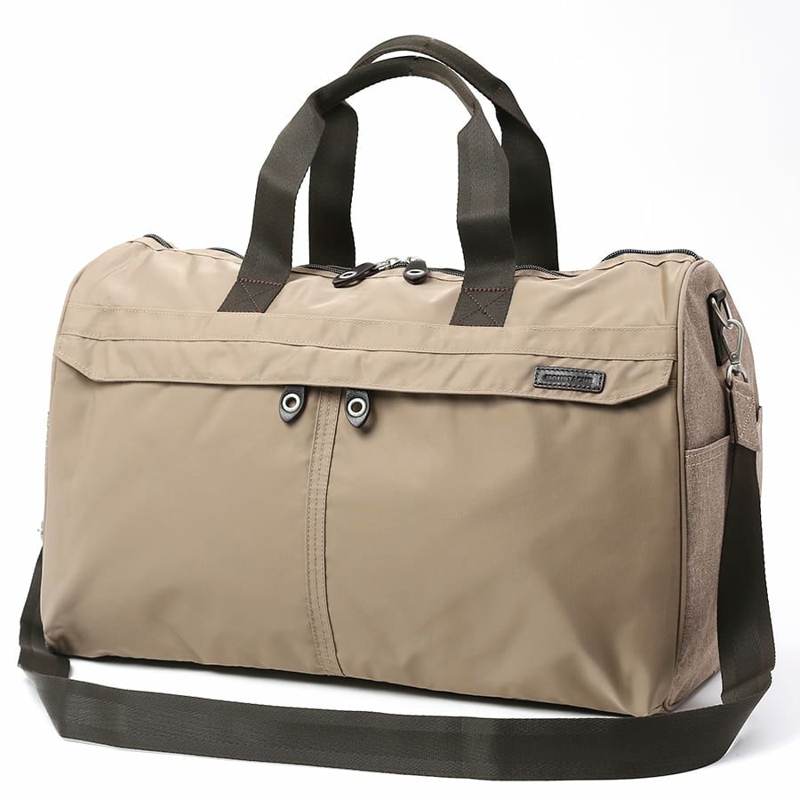 MOUSTACHE トラベルボストンバッグ(M) ナイロンツイルx杢調ポリエステル BFV-4481