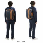♦メンズビジネスマンバッグ(牛革他、開閉マチ付き)✨オシャレなブラウン！ 公式】 moustache on time 3WAYビジネスバッグ ポリエステル×合
